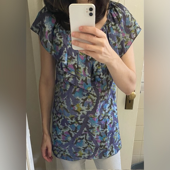 Rebecca Taylor Ruffle silk top - Picture 5 of 6